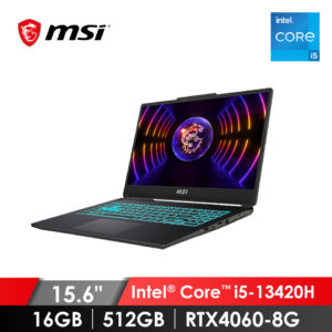 微星 MSI Cyborg AI電競筆電 15.6" (i5-13420H/16GB/512GB/RTX4060-8G/W11) 黑 Cyborg 15 A13VF-1406TW