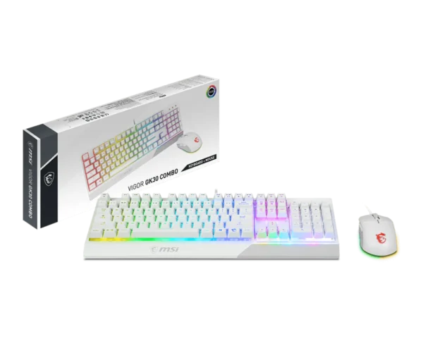 VIGOR GK30 COMBO WHITE TC 電競鍵鼠組(白)