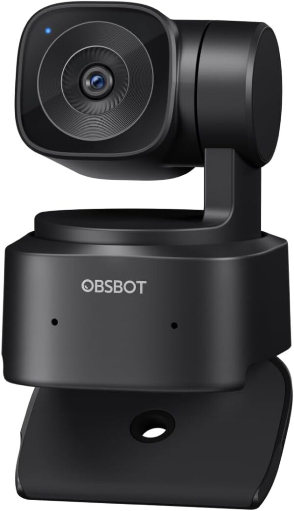 OBSBOT Tiny SE 1080P 100FPS 網路攝影機 適用於 PC AI 追蹤 PTZ 串流攝影機 附 1/2 吋感應器、手勢控制、雙 ISO、交錯 HDR、桌上型電腦、筆記型電腦、會議、視訊通話