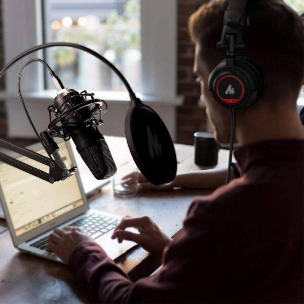 USB 麥克風 附錄音室耳機組 192kHz/24 位 MAONO AU-A04H 人聲電容心型播客麥克風 兼容 Mac 和 Windows YouTube 遊戲 直播 語音：圖片 3