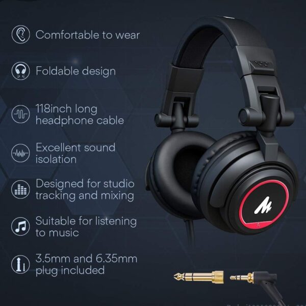 USB 麥克風 附錄音室耳機組 192kHz/24 位 MAONO AU-A04H 人聲電容心型播客麥克風 兼容 Mac 和 Windows YouTube 遊戲 直播 語音：圖片 6
