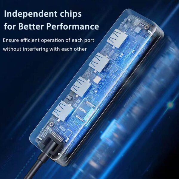 USB 3.0 集線器、VIENON 4 埠 USB 集線器 USB 分配器 USB 擴展器,適用於筆記型電腦、Xbox、快閃記憶體驅動器、HDD、主控台、印表機、相機、鑰匙串、滑鼠(不用於充電)：圖片 4