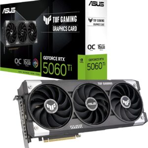 ASUS 華碩 TUF Gaming GeForce RTX ™ 5060 Ti 16GB GDDR7 OC 版遊戲顯示卡 (PCIe® 5.0、HDMI®/DP 2.1、3.1 插槽、軍用級元件、保護 PCB 塗層、軸向技術風扇)