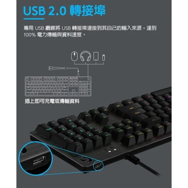 Logitech G 羅技 G512 電競鍵盤 青軸/線性軸(紅軸)/觸感軸(茶軸)【電競館】：圖片 4